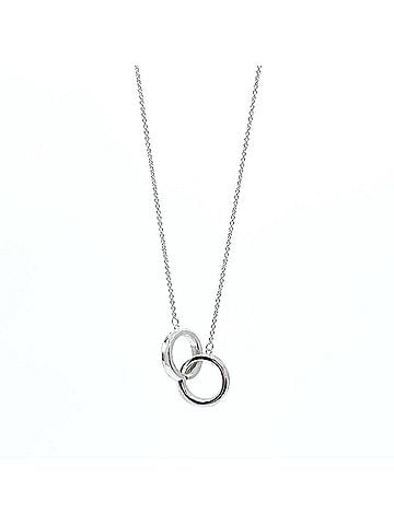 Tiffany & Co. TIFFANY & Co. 1837 Interlocking Circle Necklace Pendant Small SV925 Silver Women's (view 1)