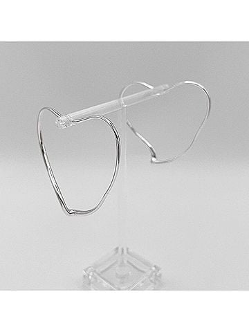 Tiffany & Co. TIFFANY & Co. Open Heart Earrings, Large, SV925 Silver, Women's (view 2)