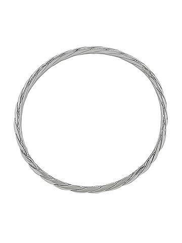 Tiffany & Co. TIFFANY & Co. Knife Edge Twist Bangle Bracelet, SV925, 20cm, Silver, Women's (view 1)