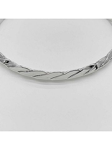 Tiffany & Co. TIFFANY & Co. Knife Edge Twist Bangle Bracelet, SV925, 20cm, Silver, Women's (view 2)