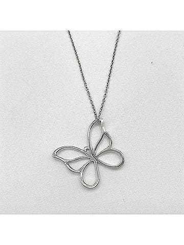 Tiffany & Co. TIFFANY & Co. Butterfly Necklace, SV925 Silver, Women's (view 2)