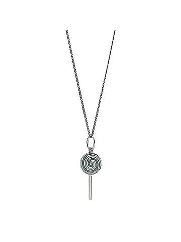 Tiffany & Co. TIFFANY & Co. Lollipop Candy Necklace Pendant, Aftermarket Chain, SV925 Enamel Silver, Women's (view 1)