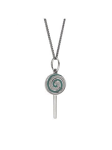 Tiffany & Co. TIFFANY & Co. Lollipop Candy Necklace Pendant, Aftermarket Chain, SV925 Enamel Silver, Women's (view 2)