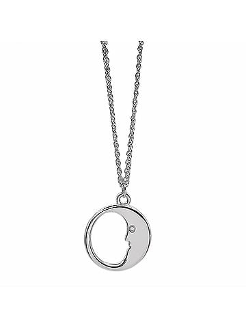 Tiffany & Co. TIFFANY & Co. Man in the Moon Necklace Pendant, SV925 Silver, Women's (view 1)