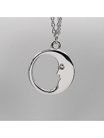 Tiffany & Co. TIFFANY & Co. Man in the Moon Necklace Pendant, SV925 Silver, Women's (view 2)
