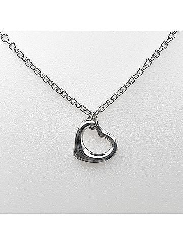 Tiffany & Co. TIFFANY & Co. Open Heart 11mm Bracelet Bangle by Elsa Peretti, SV925 Silver, Women's (view 2)