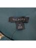 Talbots 52% Polyester 27% Metallic Fiber 21% Nylon 100% Polyester Floral Green Gold Sleeveless Top Size 14 - photo 3