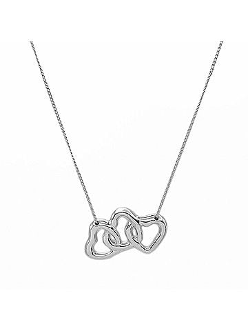 Tiffany & Co. TIFFANY & Co. Triple Heart Necklace Pendant, SV925 Silver, Women's (view 1)