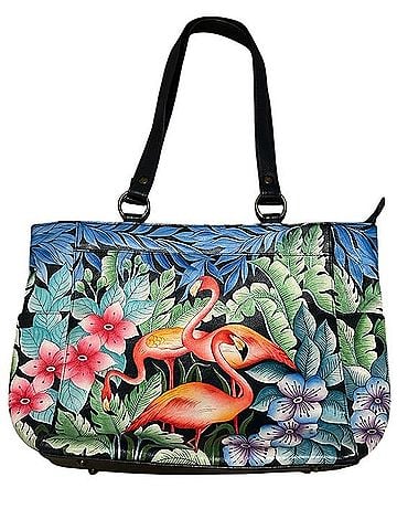 Anuschka Flamingo Fever Shoulder Bag (view 1)