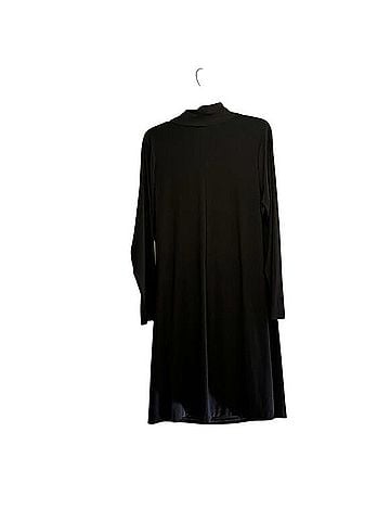 Norma Kamali Long Sleeve Side Draped Dress Casual Dress (view 2)