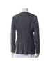 maxmara 37% Silk 33% Linen 30% Wool 100% Cupro Blue Blazer Size 8 - photo 2