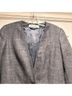 maxmara 37% Silk 33% Linen 30% Wool 100% Cupro Blue Blazer Size 8 - photo 6
