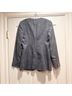 maxmara 37% Silk 33% Linen 30% Wool 100% Cupro Blue Blazer Size 8 - photo 7