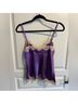 Gold Hawk 100% Silk Purple Sleeveless Blouse Size M - photo 4
