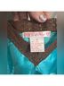 Gold Hawk Teal Brown Sleeveless Blouse Size M - photo 4