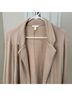 Eileen Fisher 100% Cotton Solid Tan Blazer Size L - photo 4