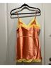 Gold Hawk 100% Silk Solid Orange Yellow Sleeveless Top Size L - photo 4