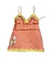 Gold Hawk 100% Silk Solid Orange Yellow Sleeveless Top Size L - photo 2