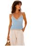 Gold Hawk 100% Silk Blue Sleeveless Top Size L - photo 1