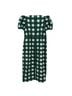 Tuckernuck 97% Polyester 100% Cotton Checkered-gingham Green White Casual Dress Size L - photo 2