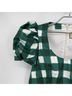 Tuckernuck 97% Polyester 100% Cotton Checkered-gingham Green White Casual Dress Size L - photo 5