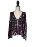 Never Fully Dressed Animal Print Black Pink Green Long Sleeve Blouse Size 16 - photo 1