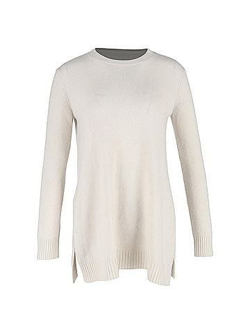 Max Mara Max Mara Selina Oversized Sweater in White Wool (view 1)