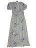 LoveShackFancy Floral Blue Multi Color Casual Dress Size S - photo 1