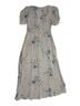LoveShackFancy Floral Blue Multi Color Casual Dress Size S - photo 2