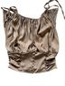 Free People 100% Polyester Brown Tank Top Size XS - photo 1