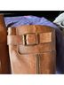 Enzo Angiolini 100% Leather Brown Tan Boots Size 7 - photo 4