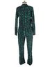 Cleobella 100% Viscose Animal Print Green Jumpsuit Size S - photo 2