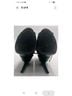 Jason Wu 100% Leather Black Teal Heels Size 7 - photo 5