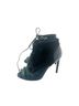 Jason Wu 100% Leather Black Teal Heels Size 7 - photo 1