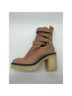 Free People 100% Leather Brown Ankle Boots Size 7 - photo 12