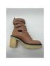 Free People 100% Leather Brown Ankle Boots Size 7 - photo 4