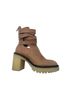 Free People 100% Leather Brown Ankle Boots Size 7 - photo 2