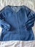 Massimo Dutti 100% Lyocell Floral Blue White T-Shirt Size 6 - photo 4