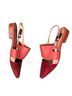 John Fluevog Color Block Red Pink Sandals Size 6 1/2 - photo 16