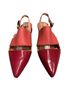 John Fluevog Color Block Red Pink Sandals Size 6 1/2 - photo 2