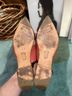 John Fluevog Color Block Red Pink Sandals Size 6 1/2 - photo 15