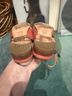 John Fluevog Color Block Red Pink Sandals Size 6 1/2 - photo 14