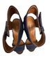 Enzo Angiolini Blue Brown Heels Size 7 - photo 2