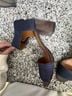 Enzo Angiolini Blue Brown Heels Size 7 - photo 4