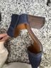 Enzo Angiolini Blue Brown Heels Size 7 - photo 5