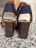 Enzo Angiolini Blue Brown Heels Size 7 - photo 8