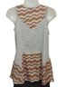 A Common Thread 85% Polyester 15% Rayon 100% Silk Stripes Multi Color Sleeveless Blouse Size S - photo 2