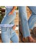 Frank & Eileen 98% Cotton 2% Elastane 100% Cotton Solid Blue Jeans Size 30 - photo 7