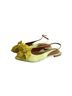 Angel Alarcon 100% Leather Yellow Flats Size 8 1/2 - photo 2