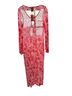 Hutch 100% Polyester Floral Red Swimsuit Cover Up Size M - photo 5